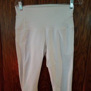 White Eyelet Leggings SZ 10